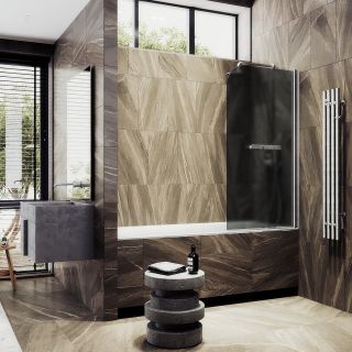 Шторка на ванну MaybahGlass MGV-774-5 50см хром матовый