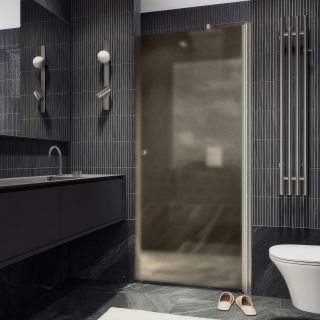 Душевая дверь MaybahGlass MGD-805-5 80см хром матовый