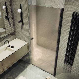 Душевая дверь MaybahGlass MGD-805-6 80см чёрный