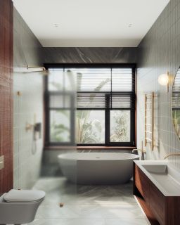 Душевая перегородка MaybahGlass MGD-268-2 79см бронза