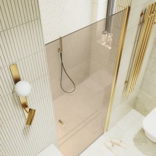 Душевая дверь MaybahGlass MGD-804-3 80см золото