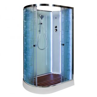 Душевая кабина Deto ЕМ1512 R с гм. и эл. 120х80х220 см