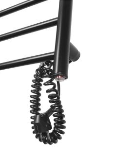 Полотенцесушитель электрический Domoterm Классик DMT 109-4 50x50 EK R чёрный