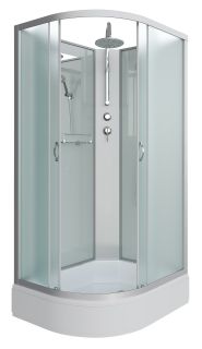 Душевая кабина Niagara NG-33184-14RBKT 110x80см серебро/матовое