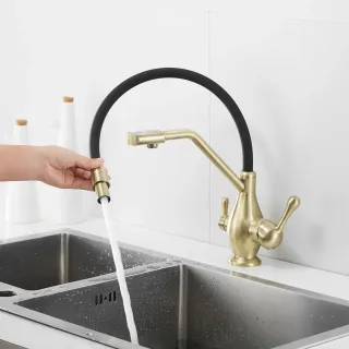 Смеситель для кухни Rose R858Q бронза