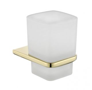 Настенный стакан одинарный Grocenberg AC0053 (Золото глянец)