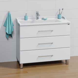 Напольная тумба под раковину Санта Омега 207017 100 см белый