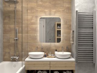 Зеркало с подсветкой Misty Адхил 60см белый