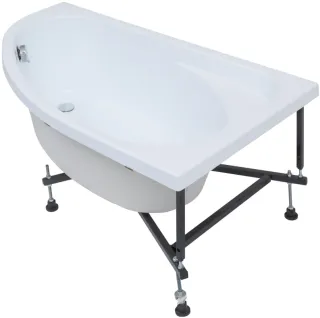 Акриловая ванна Aquanet Mia 310256 140x80 см правая с каркасом и фронтальной панелью