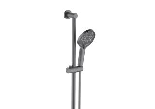 Смеситель для ванны с душевым набором Aquatek Лугано AQ1748BGM оружейная сталь