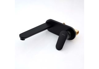 Смеситель встраиваемый для раковины Aquatek Ника AQ1813MB черный