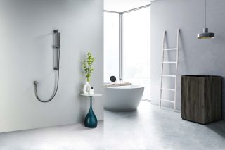 Душевой гарнитур Aquatek Европа AQ2012BGM шлифованный чёрный хром