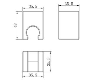 Держатель душевой лейки Aquatek AQ2400CR хром