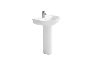 Раковина подвесная Aquatek AQ5420-00 для установки на пьедестал 55 см белый