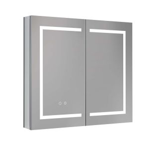 Зеркало-шкаф с подсветкой Aquatek AQ7804-MLC 80 см хром