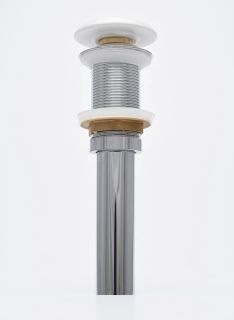 Донный клапан для раковины AQUAme AQM7002-0MW без перелива белый матовый