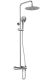 Душевая стойка AQUAme AQM8008CR с термостатом хром