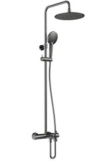 Душевая стойка AQUAme AQM8008GM с термостатом металл