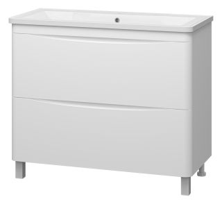 Напольная тумба под раковину Misty Атлантик 100 см белый
