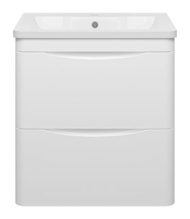 Подвесная тумба под раковину Misty Атлантик 60 см белый