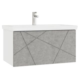 Тумба под раковину подвесная Vigo Geometry 035 80 см бетон