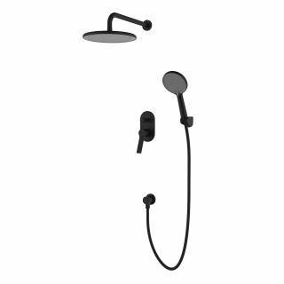 Смеситель для душа Azario VISE AZ-VSA248330PA+82KPA с верхним и ручным душем