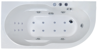 Гидромассажная ванна Royal Bath Azur De Luxe 170x80см левая белый RB614203DL-L