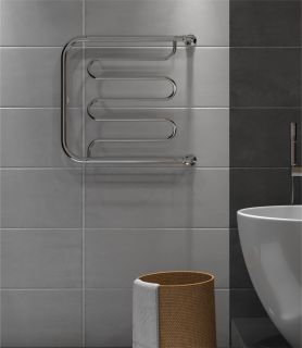 Полотенцесушитель водяной Indigo Фокстрот Liana FLW50-40P с полкой 50x40 см хром