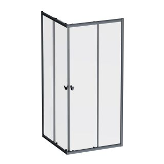 Душевой уголок AM.PM Sunny W87G-403-9090-BT профиль черный матовый 90x90 см