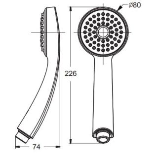 Душевая лейка Vidima Sevajet BA183AA