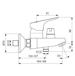 Смеситель Vidima Next BA371AA ванны и душа