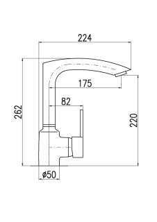 Смеситель для кухни Rav Slezak Zambezi ZA007.5/7CC черный