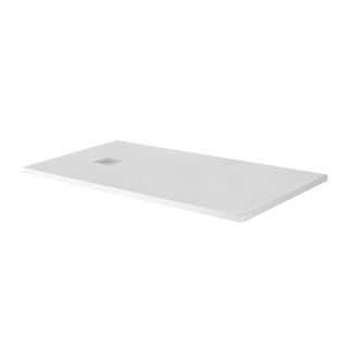 Душевой поддон BelBagno UNO TRAY-MR-UNO-AH-180/80-35-W-BO из искусственного мрамора в комплекте с сифоном