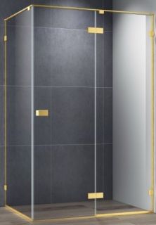 Душевой уголок Cezares Bellagio 120x100см брашированное золото BELLAGIO-AH-1-120/100-C-BORO