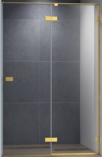 Душевая дверь Cezares Bellagio 140см брашированное золото BELLAGIO-B-12-140-C-BORO