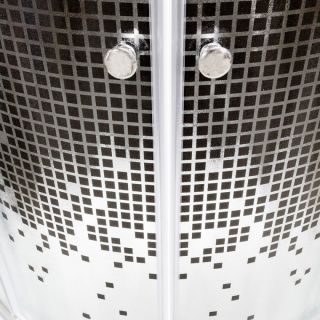 Душевая кабина Deto L 810 N без крыши BLACK 100х100х200 см