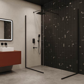 Душевой комплект IDDIS Slide SLIBL03i68 чёрный матовый