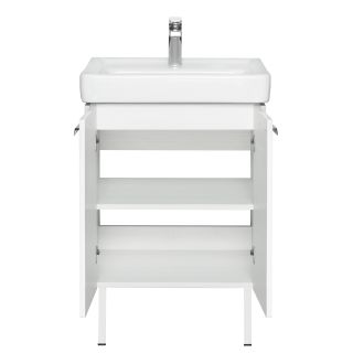 Тумба под раковину Акватон Йорк 60см белый/выбеленное дерево 1A170201YOAY0