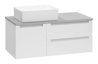 Подвесная тумба под раковину Brevita Cargo CAR-01100-011П2Я 100см белый