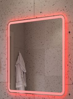 Зеркало Cezares 700x800x30мм со встроенной разноцветной подсветкой RGB и сенсорным выключателем CEZARES CZR-SPC-MC-700-800-RGB-TCH