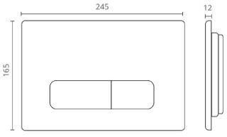 Кнопка смыва Ctesi Keen BK0202101 белый