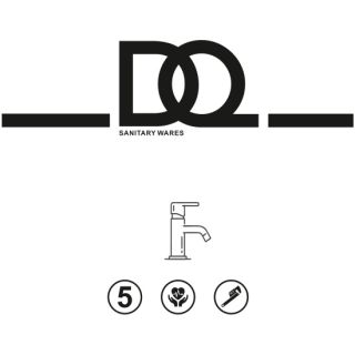 Смеситель для раковины DQ D?sseldorf встраиваемый настенный хром (DA1724401)