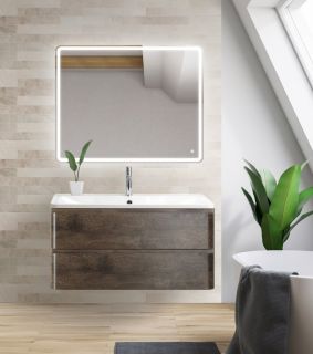 Тумба под раковину BelBagno подвесная 80x50см Rovere Nature Grigio ALBANO-800-2C-SO-RNG