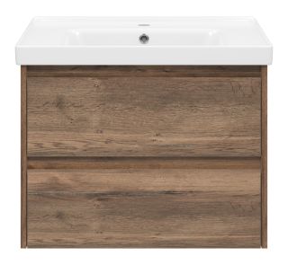 Подвесная тумба под раковину Brevita Dallas DAL-01070-074П 70см дуб Галифакс олово