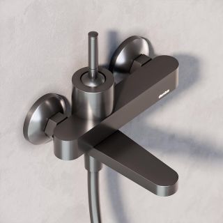 Смеситель для ванны и душа Damixa Arc чёрный матовый 291000300