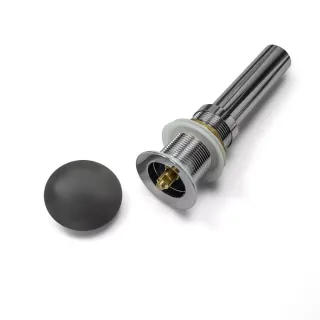 Донный клапан с керамическим верхом Comforty DK-01 MDH графит матовый