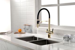 Смеситель для кухни Paulmark Gravity Gr213188-G золото