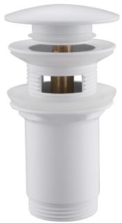 Донный клапан с переливом ABBER белый AF0010W