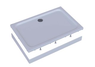 Душевой поддон Aquatek DPA-0000009 100x80 см с ножками и фронтальным экраном