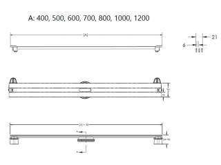 Душевой лоток Berges Super Slim 090077 40см хром матовый